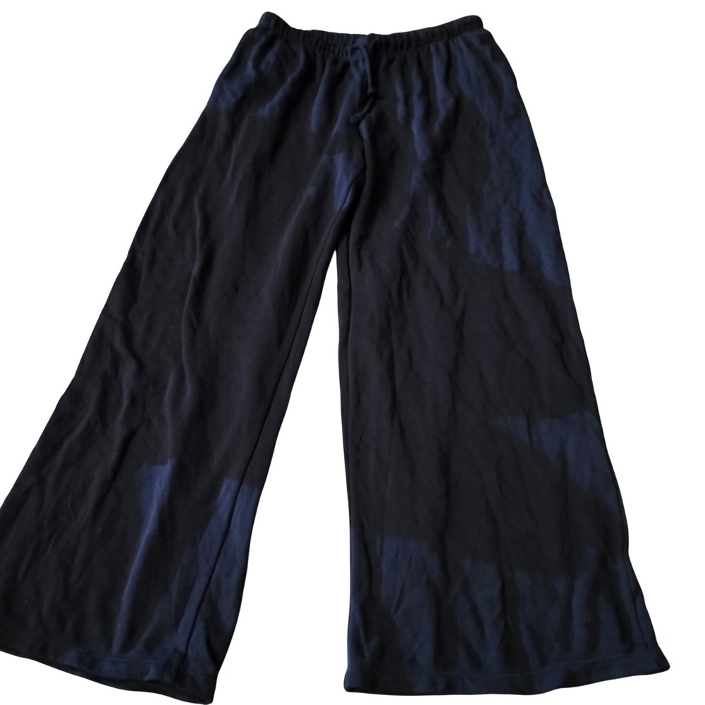 H&M Divided Mens Navy Blue Tie Dye Drawstring Sweatpants Size M Relaxed Joggers